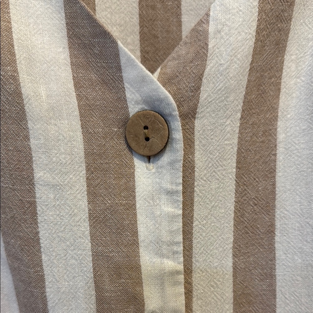 Lauren Conrad Women’s Top Striped White and Tan XL - Picture 7 of 8
